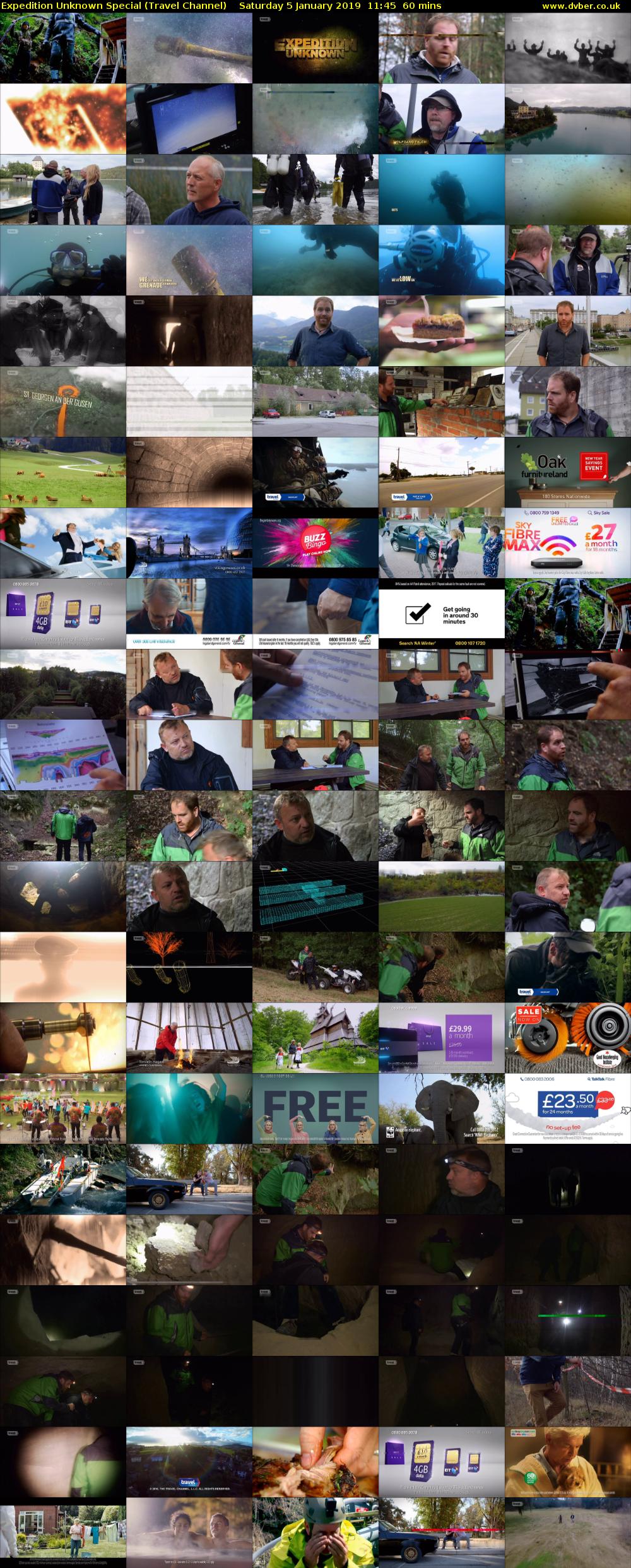 Expedition Unknown Special (Travel Channel) Saturday 5 January 2019 11:45 - 12:45