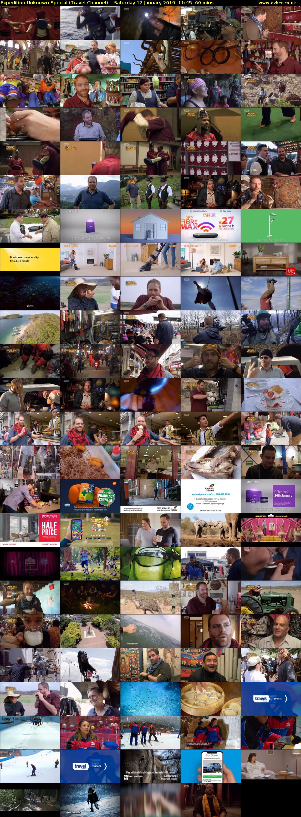 Expedition Unknown Special (Travel Channel) Saturday 12 January 2019 11:45 - 12:45