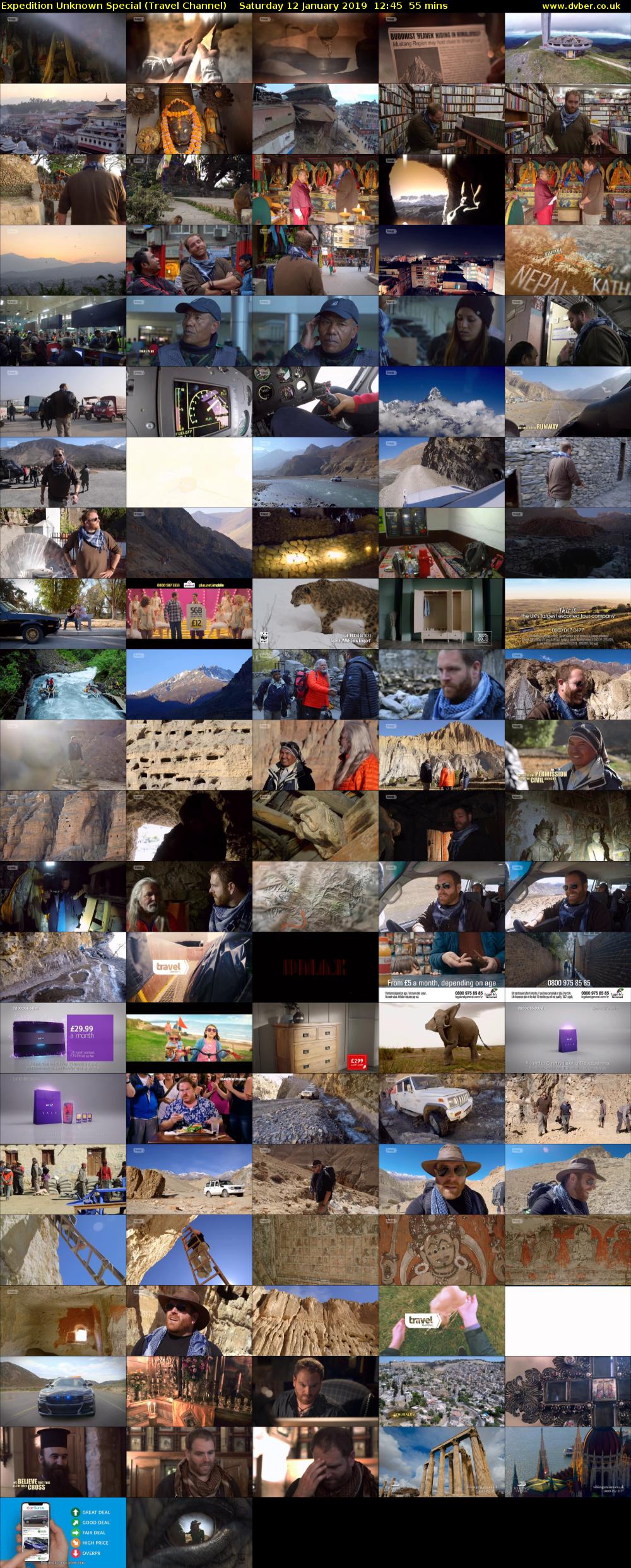 Expedition Unknown Special (Travel Channel) Saturday 12 January 2019 12:45 - 13:40