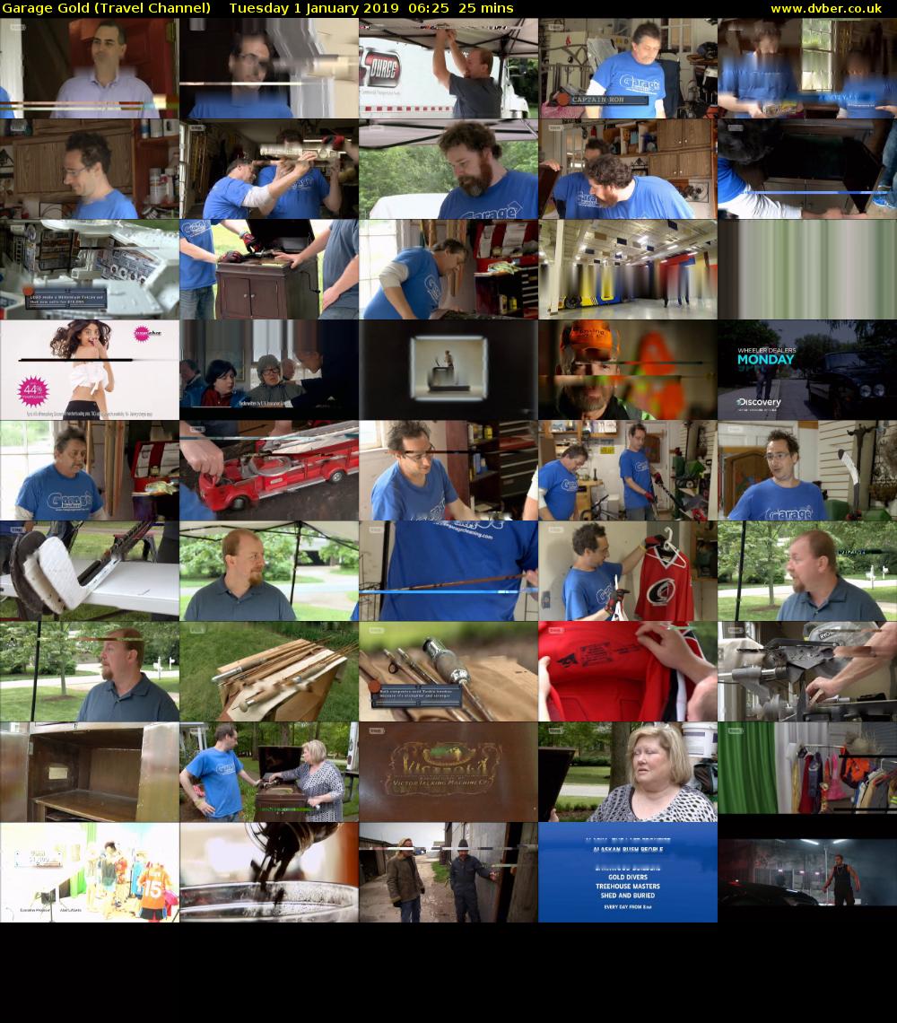 Garage Gold (Travel Channel) Tuesday 1 January 2019 06:25 - 06:50