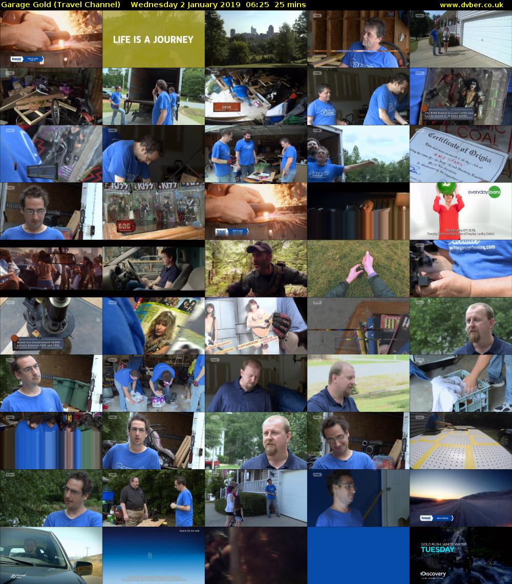 Garage Gold (Travel Channel) Wednesday 2 January 2019 06:25 - 06:50