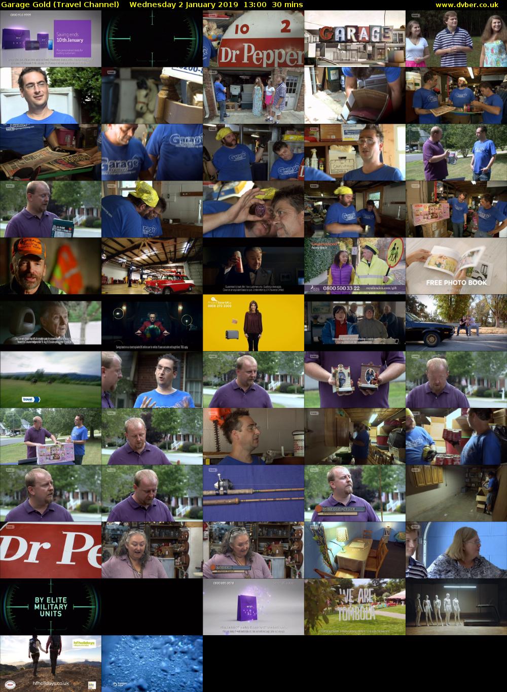 Garage Gold (Travel Channel) Wednesday 2 January 2019 13:00 - 13:30