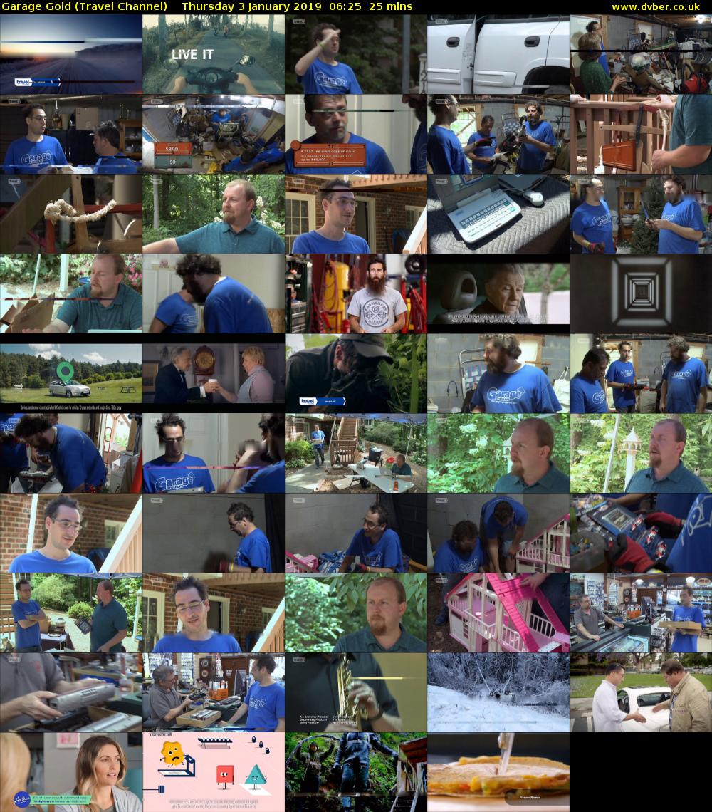 Garage Gold (Travel Channel) Thursday 3 January 2019 06:25 - 06:50