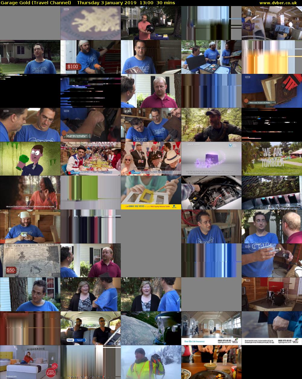 Garage Gold (Travel Channel) Thursday 3 January 2019 13:00 - 13:30