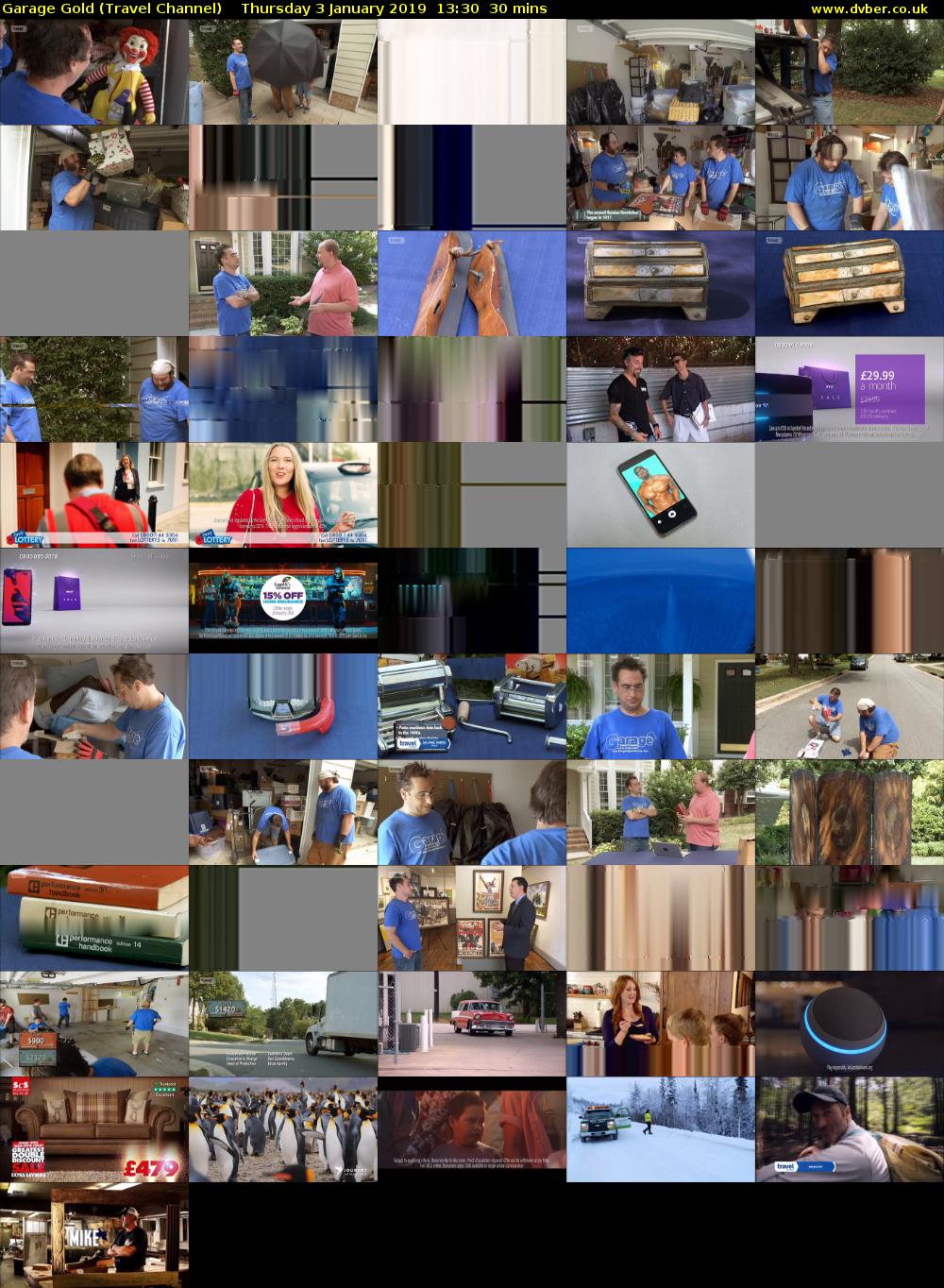 Garage Gold (Travel Channel) Thursday 3 January 2019 13:30 - 14:00