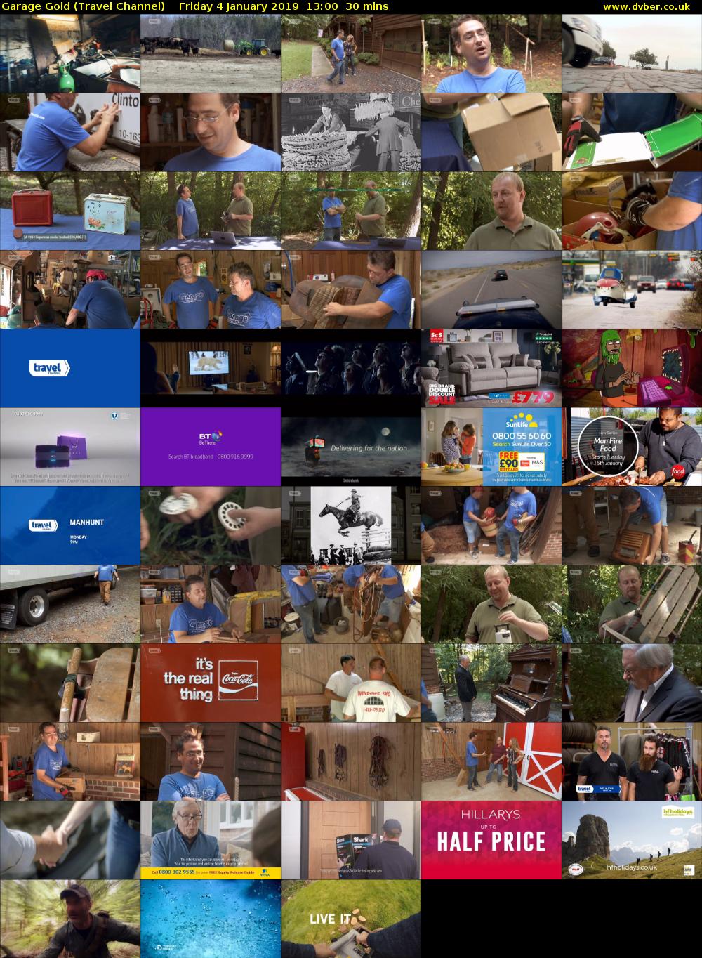 Garage Gold (Travel Channel) Friday 4 January 2019 13:00 - 13:30