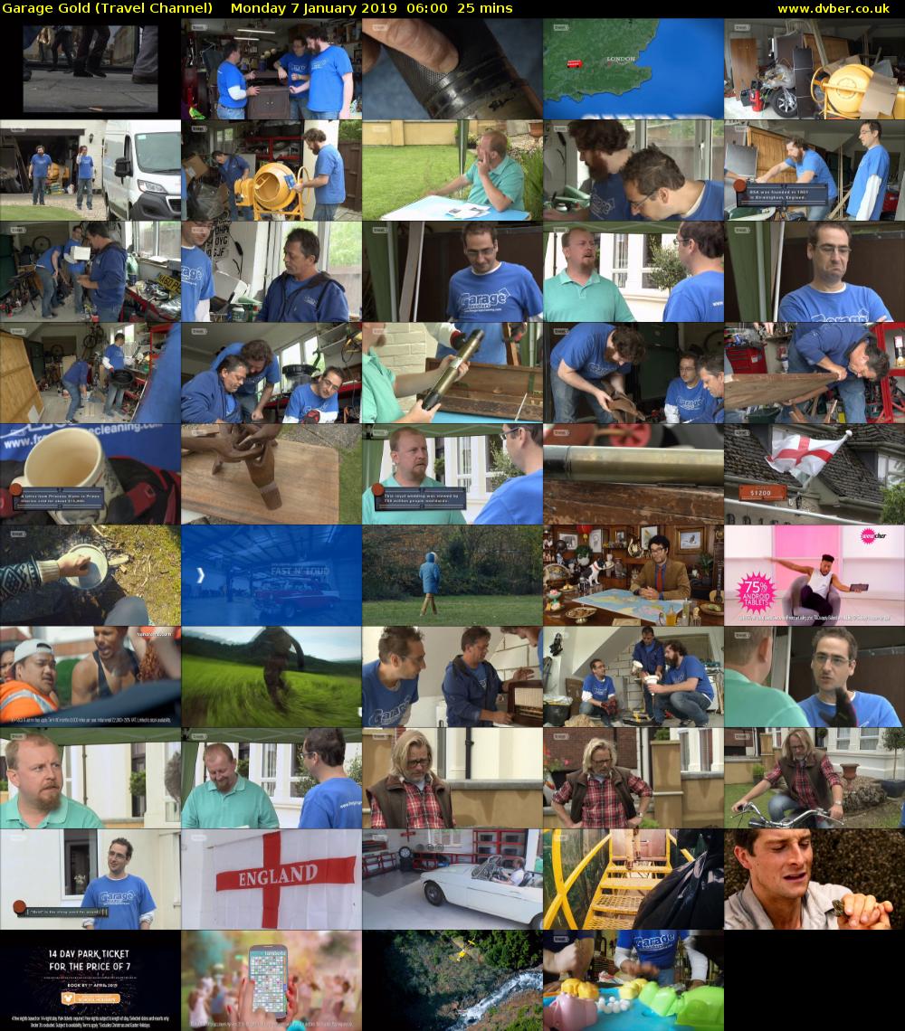 Garage Gold (Travel Channel) Monday 7 January 2019 06:00 - 06:25