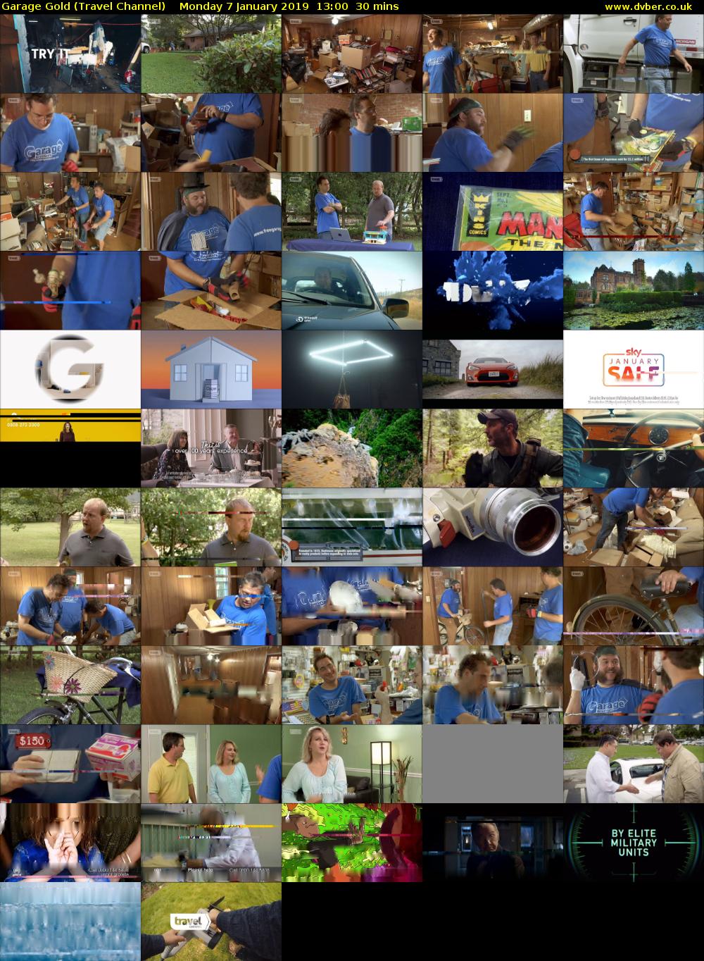 Garage Gold (Travel Channel) Monday 7 January 2019 13:00 - 13:30