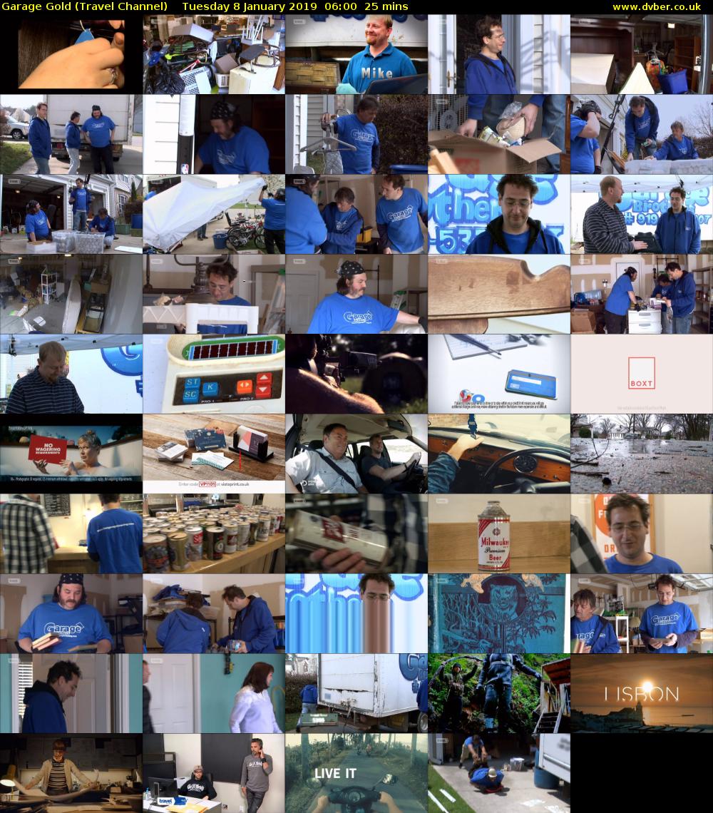 Garage Gold (Travel Channel) Tuesday 8 January 2019 06:00 - 06:25