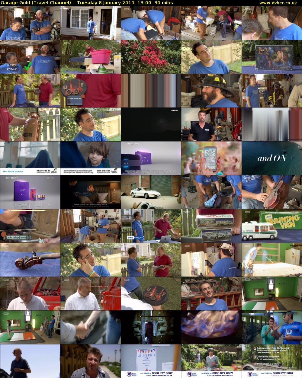 Garage Gold (Travel Channel) Tuesday 8 January 2019 13:00 - 13:30