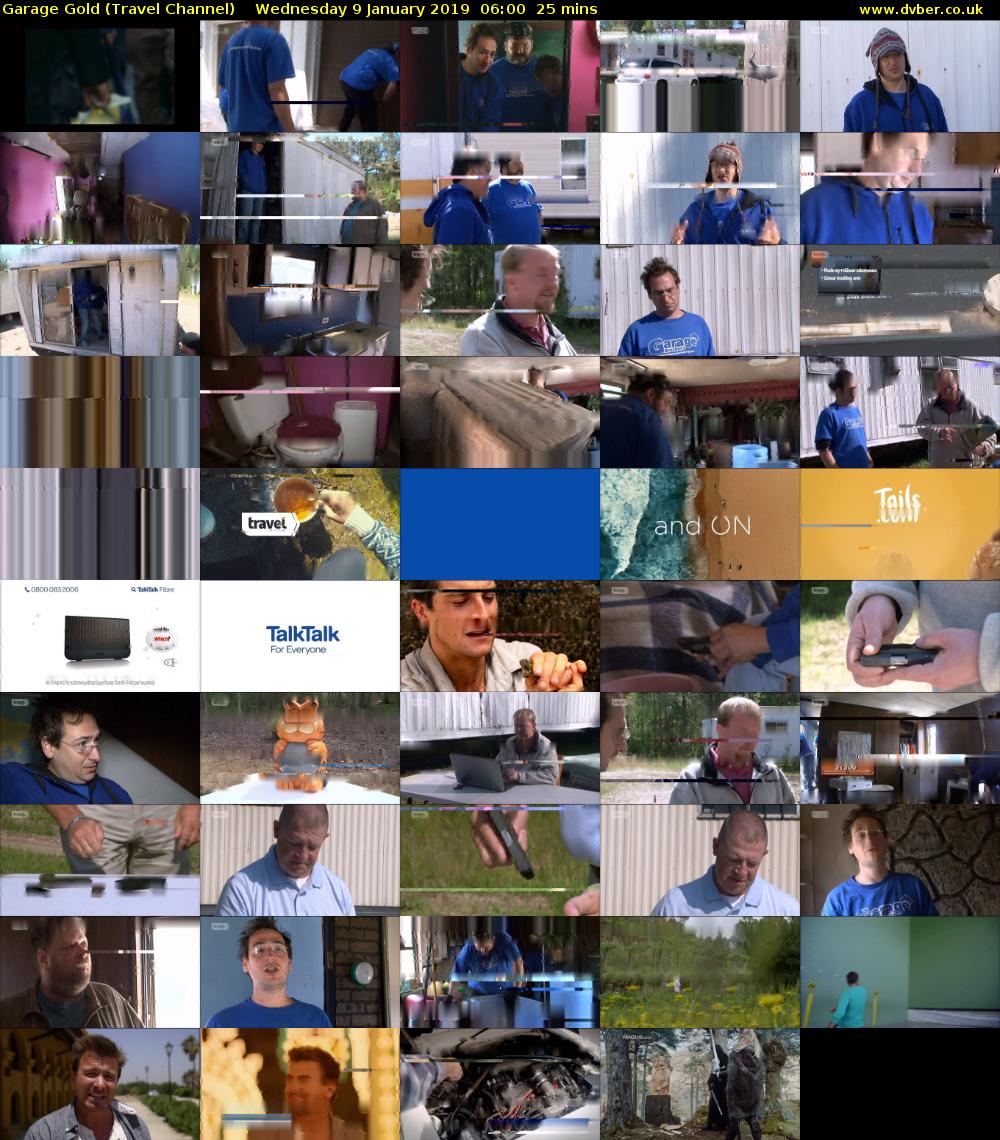 Garage Gold (Travel Channel) Wednesday 9 January 2019 06:00 - 06:25