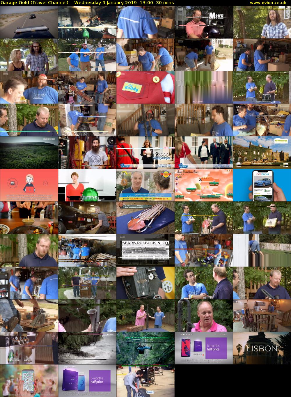 Garage Gold (Travel Channel) Wednesday 9 January 2019 13:00 - 13:30