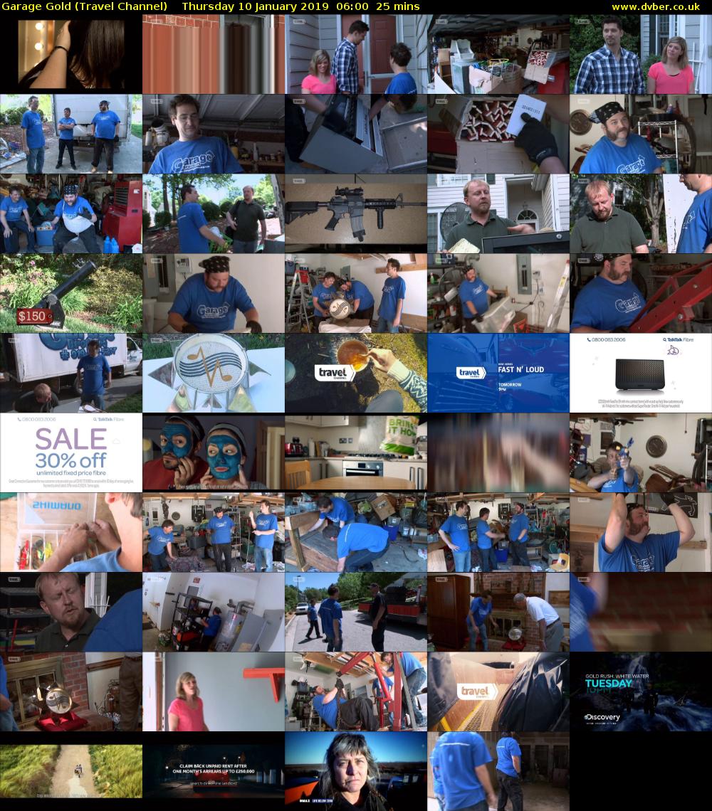 Garage Gold (Travel Channel) Thursday 10 January 2019 06:00 - 06:25