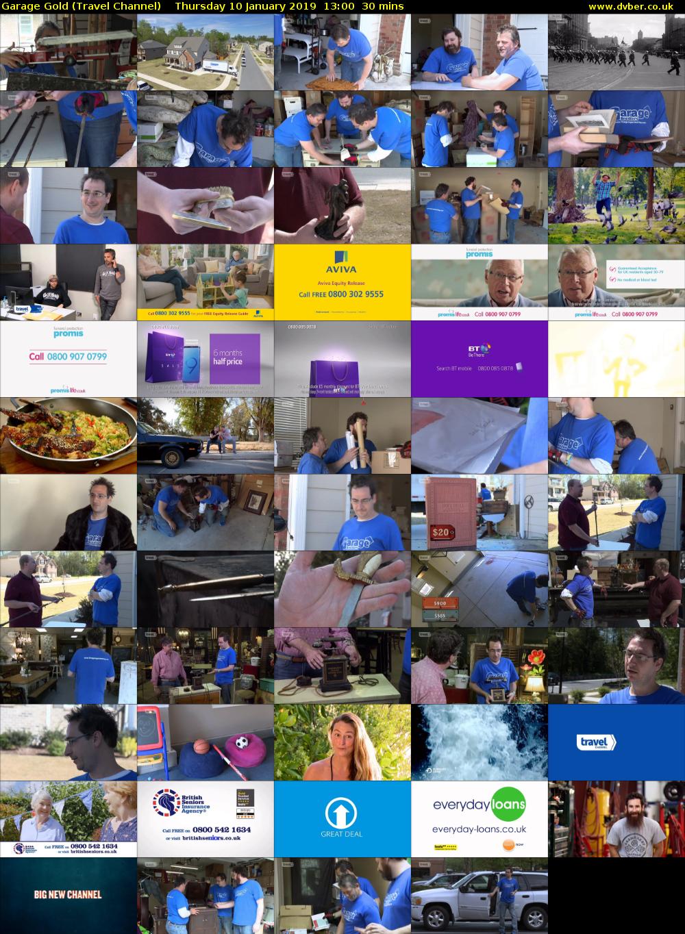 Garage Gold (Travel Channel) Thursday 10 January 2019 13:00 - 13:30