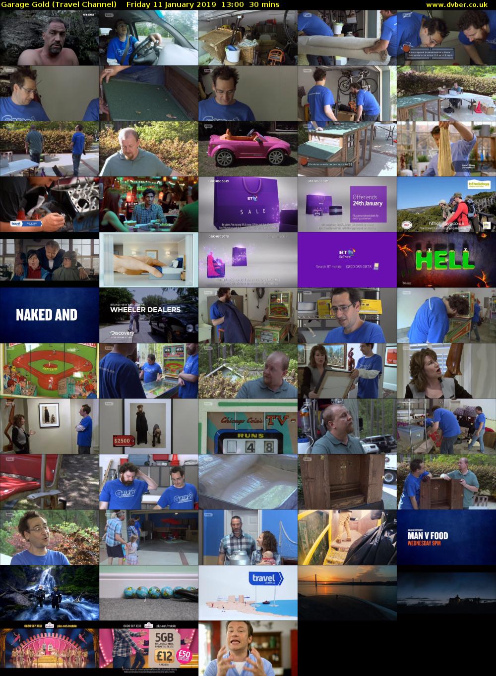 Garage Gold (Travel Channel) Friday 11 January 2019 13:00 - 13:30