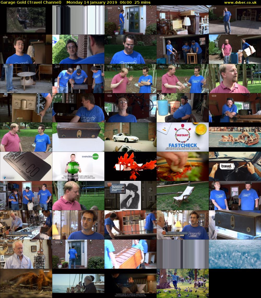 Garage Gold (Travel Channel) Monday 14 January 2019 06:00 - 06:25