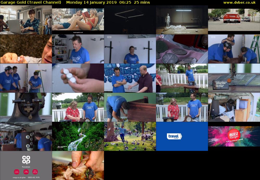 Garage Gold (Travel Channel) Monday 14 January 2019 06:25 - 06:50