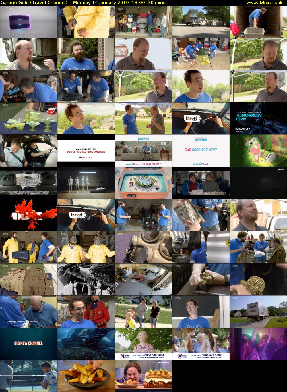 Garage Gold (Travel Channel) Monday 14 January 2019 13:00 - 13:30