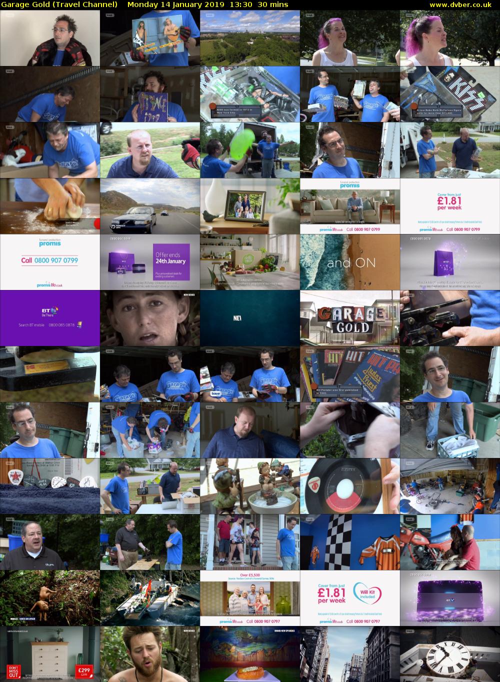 Garage Gold (Travel Channel) Monday 14 January 2019 13:30 - 14:00