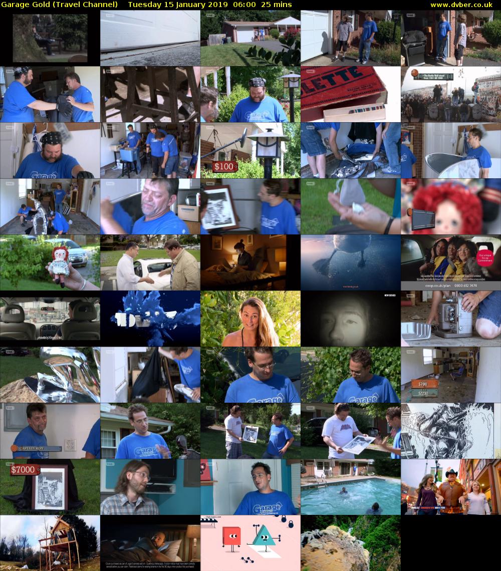 Garage Gold (Travel Channel) Tuesday 15 January 2019 06:00 - 06:25