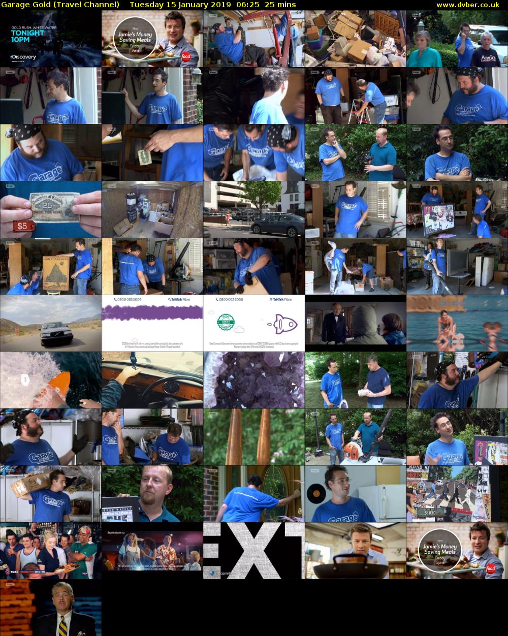 Garage Gold (Travel Channel) Tuesday 15 January 2019 06:25 - 06:50