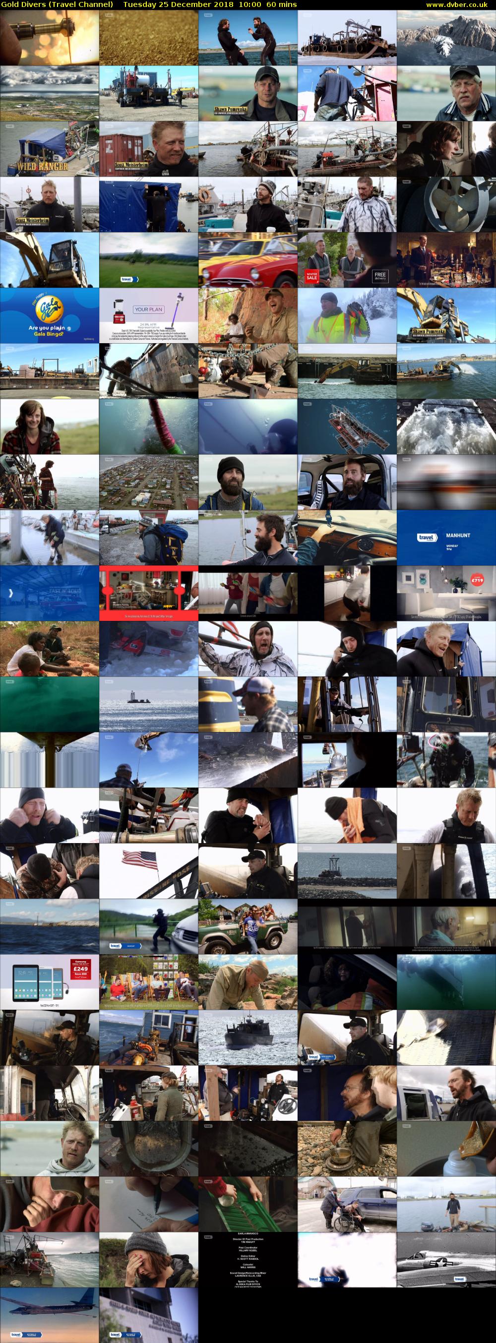 Gold Divers (Travel Channel) Tuesday 25 December 2018 10:00 - 11:00