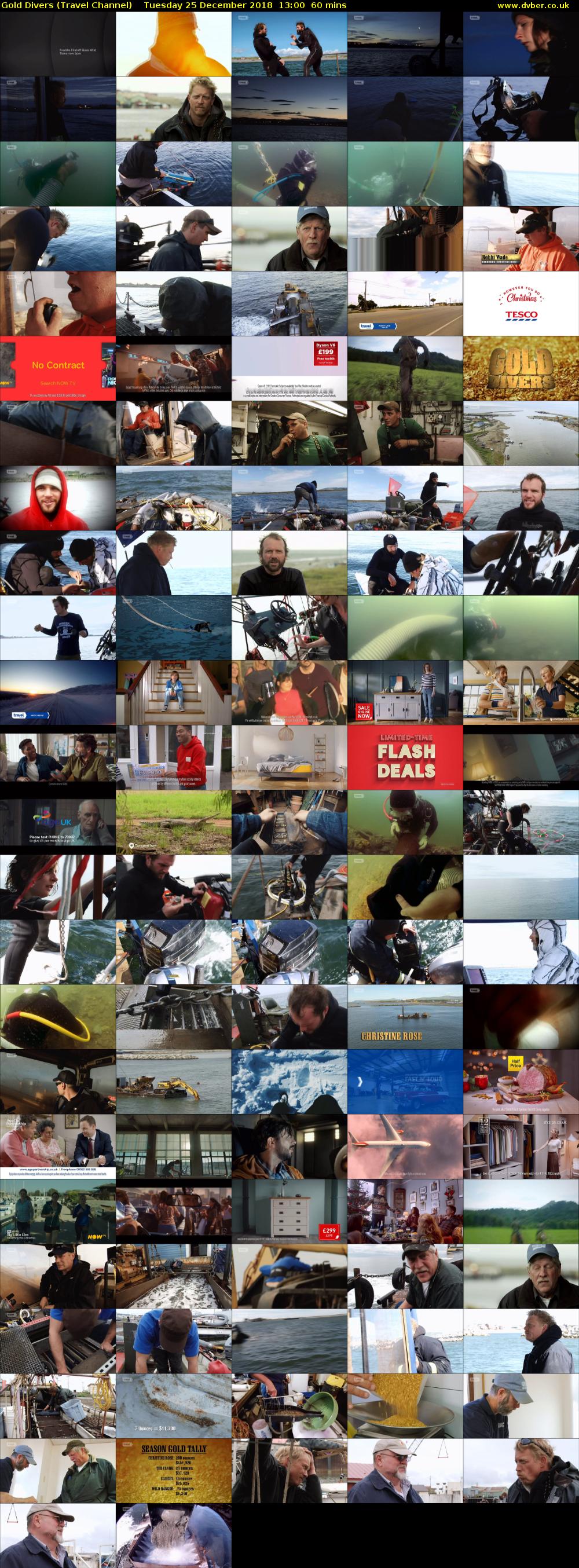 Gold Divers (Travel Channel) Tuesday 25 December 2018 13:00 - 14:00