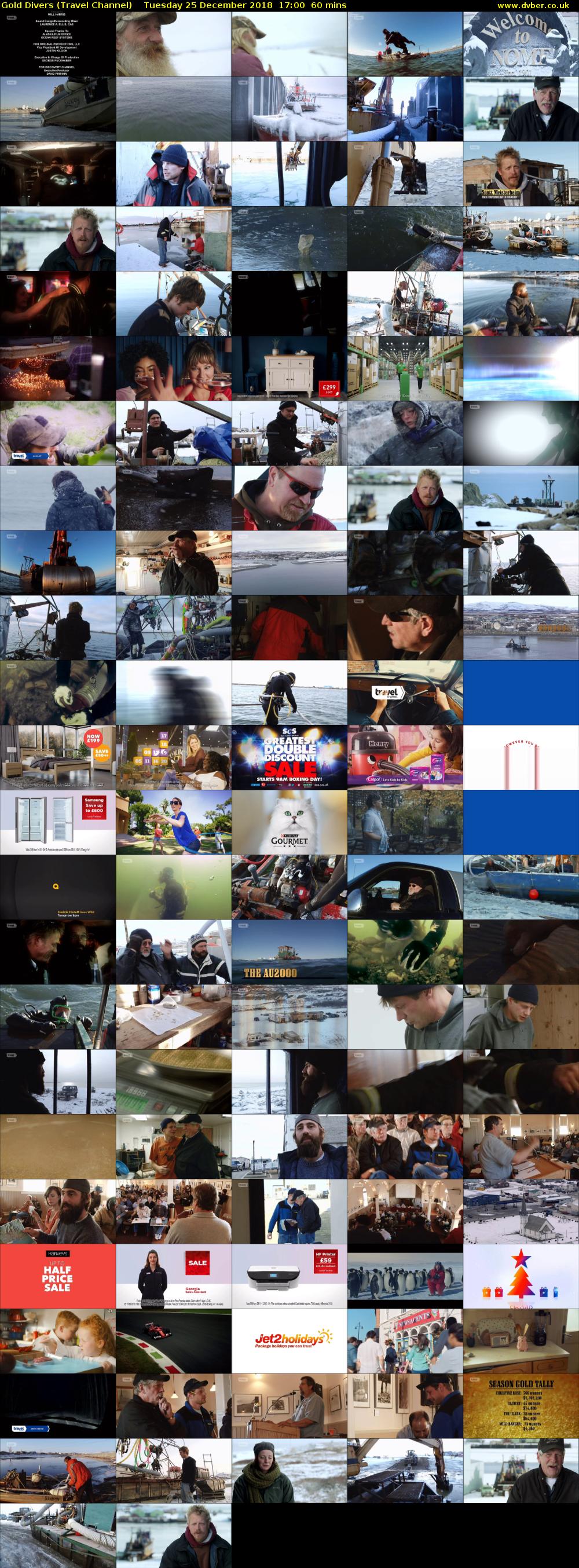 Gold Divers (Travel Channel) Tuesday 25 December 2018 17:00 - 18:00