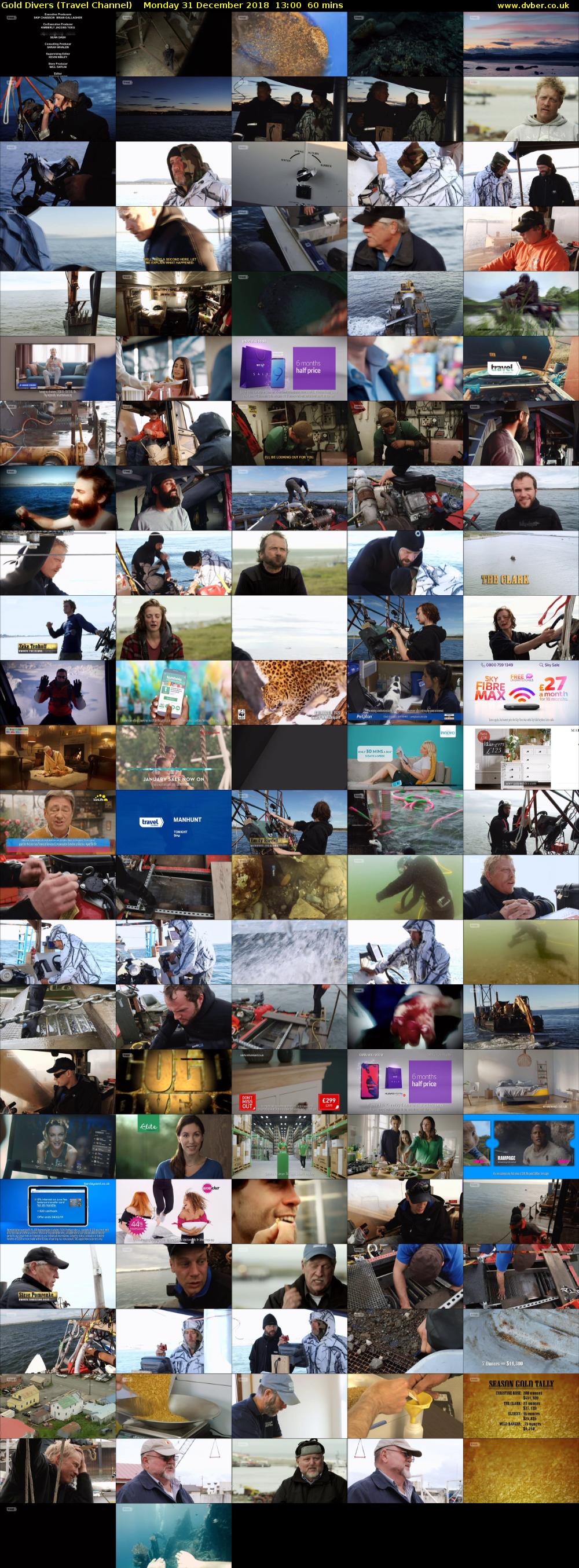 Gold Divers (Travel Channel) Monday 31 December 2018 13:00 - 14:00