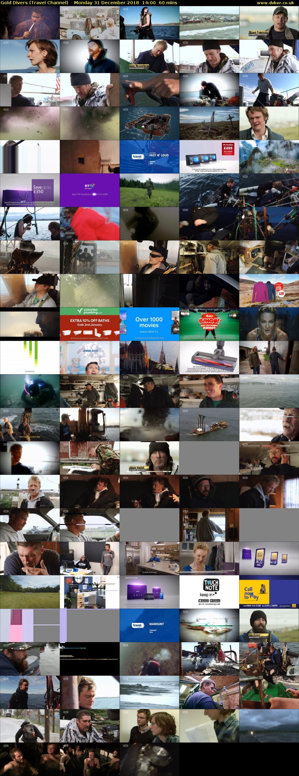 Gold Divers (Travel Channel) Monday 31 December 2018 14:00 - 15:00