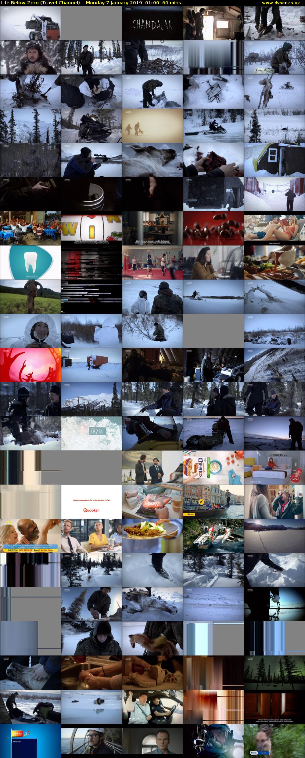 Life Below Zero (Travel Channel) Monday 7 January 2019 01:00 - 02:00