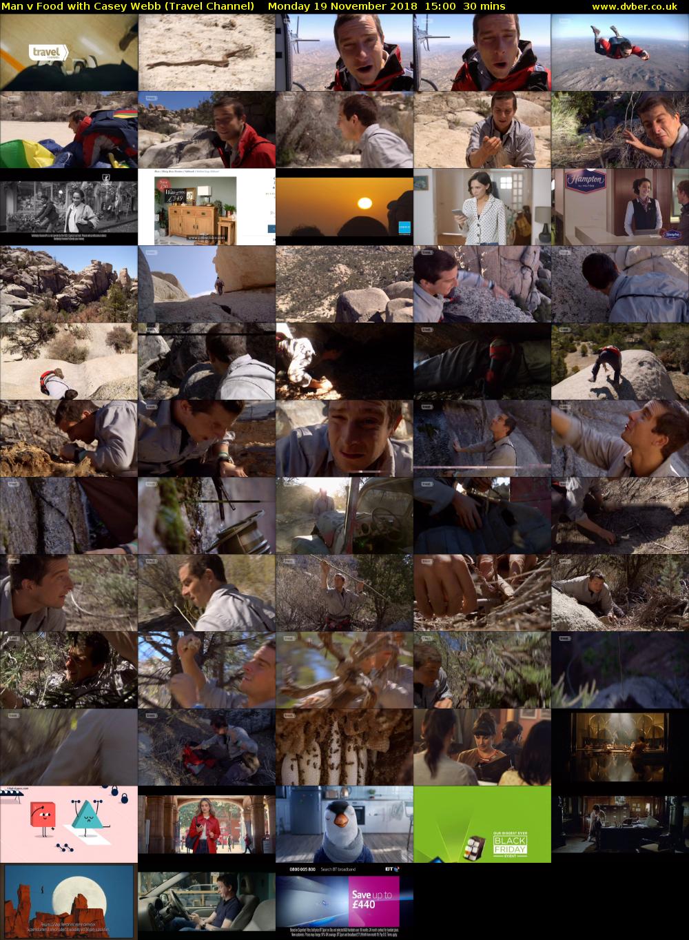 Man v Food with Casey Webb (Travel Channel) Monday 19 November 2018 15:00 - 15:30