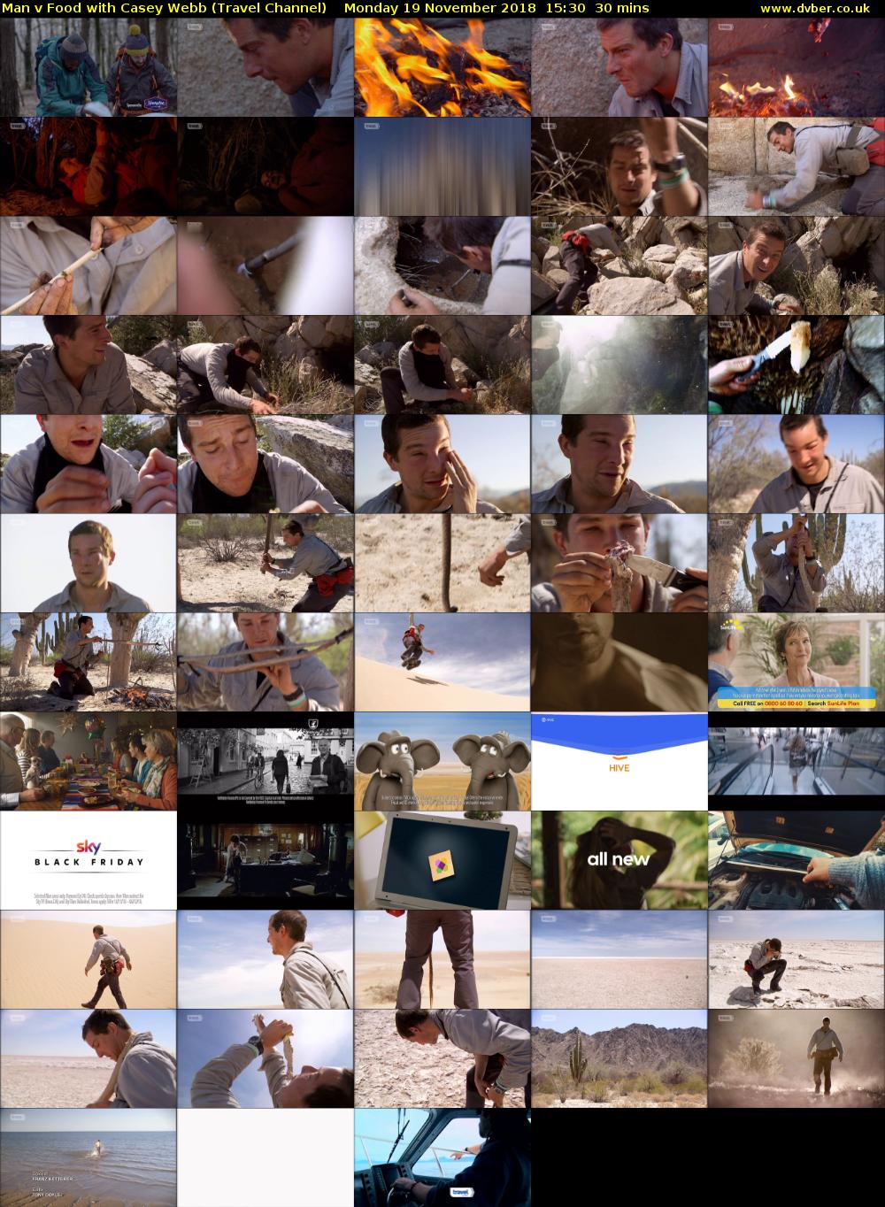 Man v Food with Casey Webb (Travel Channel) Monday 19 November 2018 15:30 - 16:00