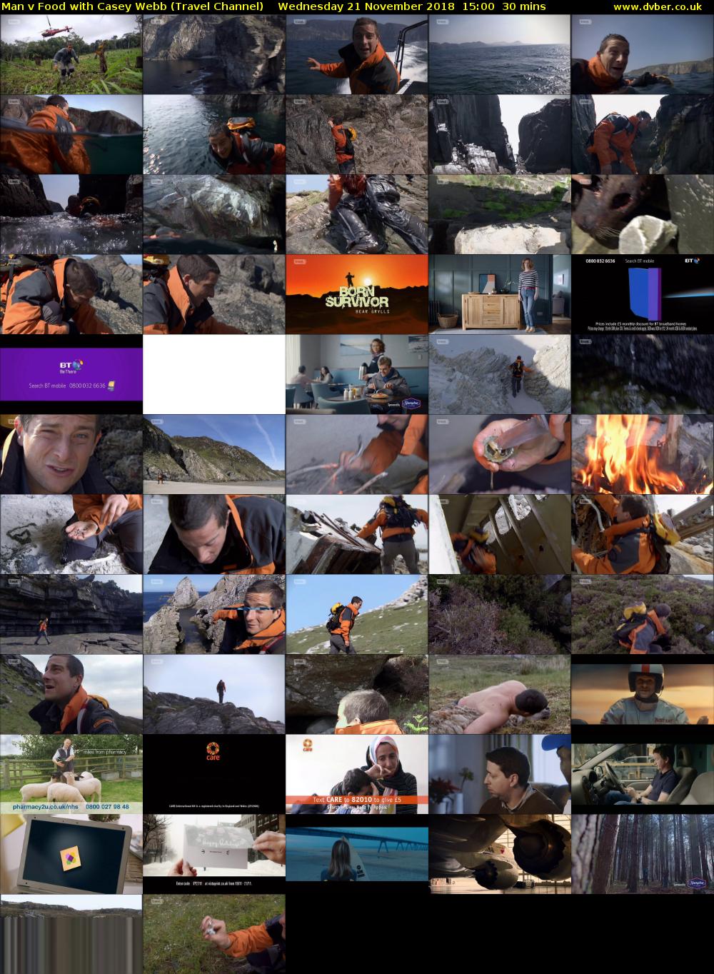 Man v Food with Casey Webb (Travel Channel) Wednesday 21 November 2018 15:00 - 15:30