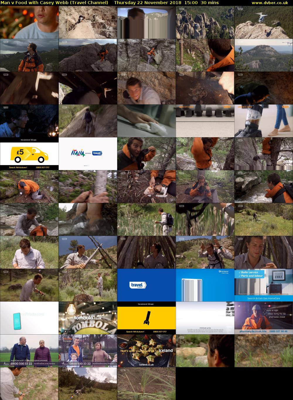 Man v Food with Casey Webb (Travel Channel) Thursday 22 November 2018 15:00 - 15:30