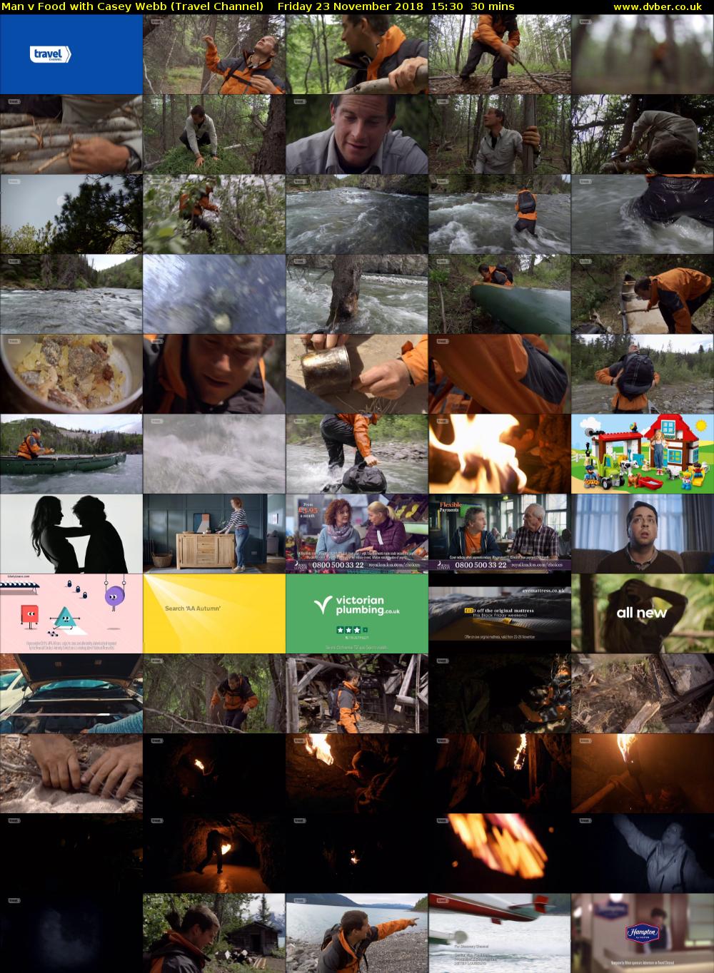 Man v Food with Casey Webb (Travel Channel) Friday 23 November 2018 15:30 - 16:00