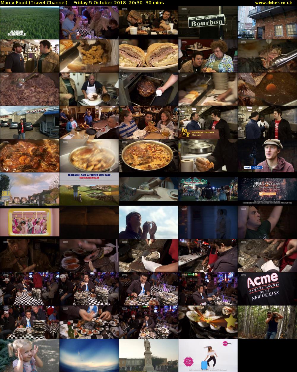 Man v Food (Travel Channel) Friday 5 October 2018 20:30 - 21:00