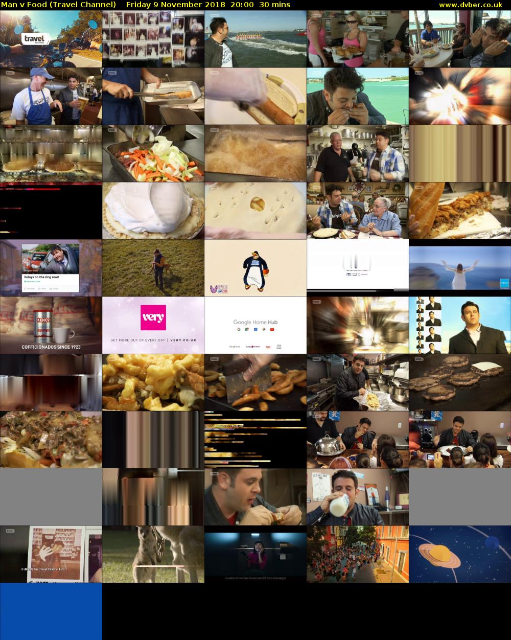 Man v Food (Travel Channel) Friday 9 November 2018 20:00 - 20:30