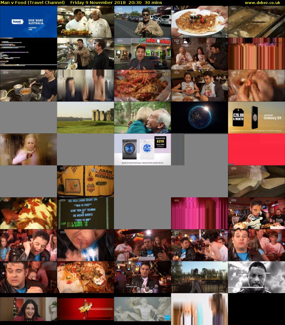 Man v Food (Travel Channel) Friday 9 November 2018 20:30 - 21:00