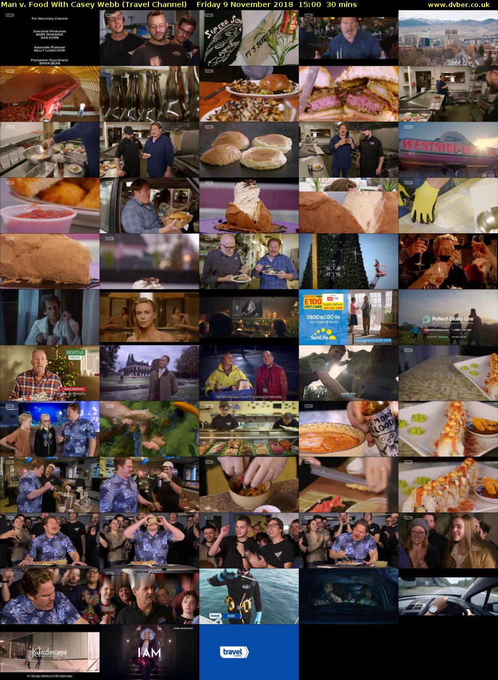 Man v. Food With Casey Webb (Travel Channel) Friday 9 November 2018 15:00 - 15:30