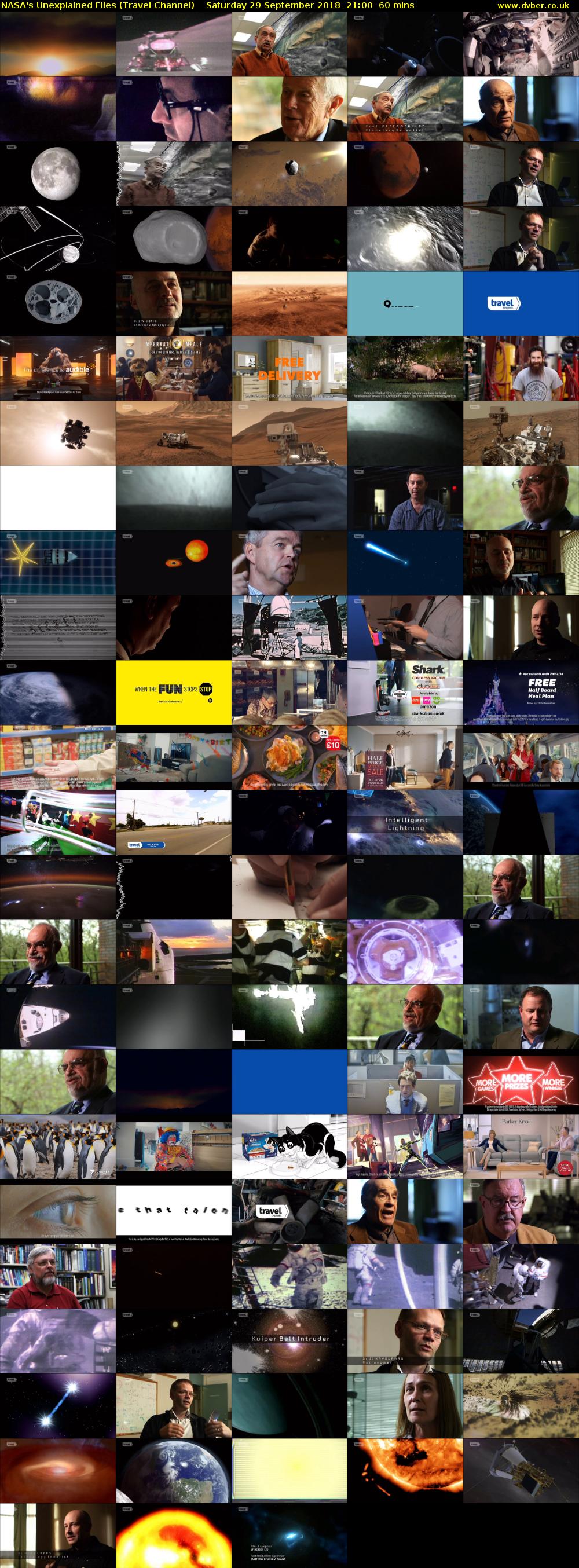 NASA's Unexplained Files (Travel Channel) Saturday 29 September 2018 21:00 - 22:00