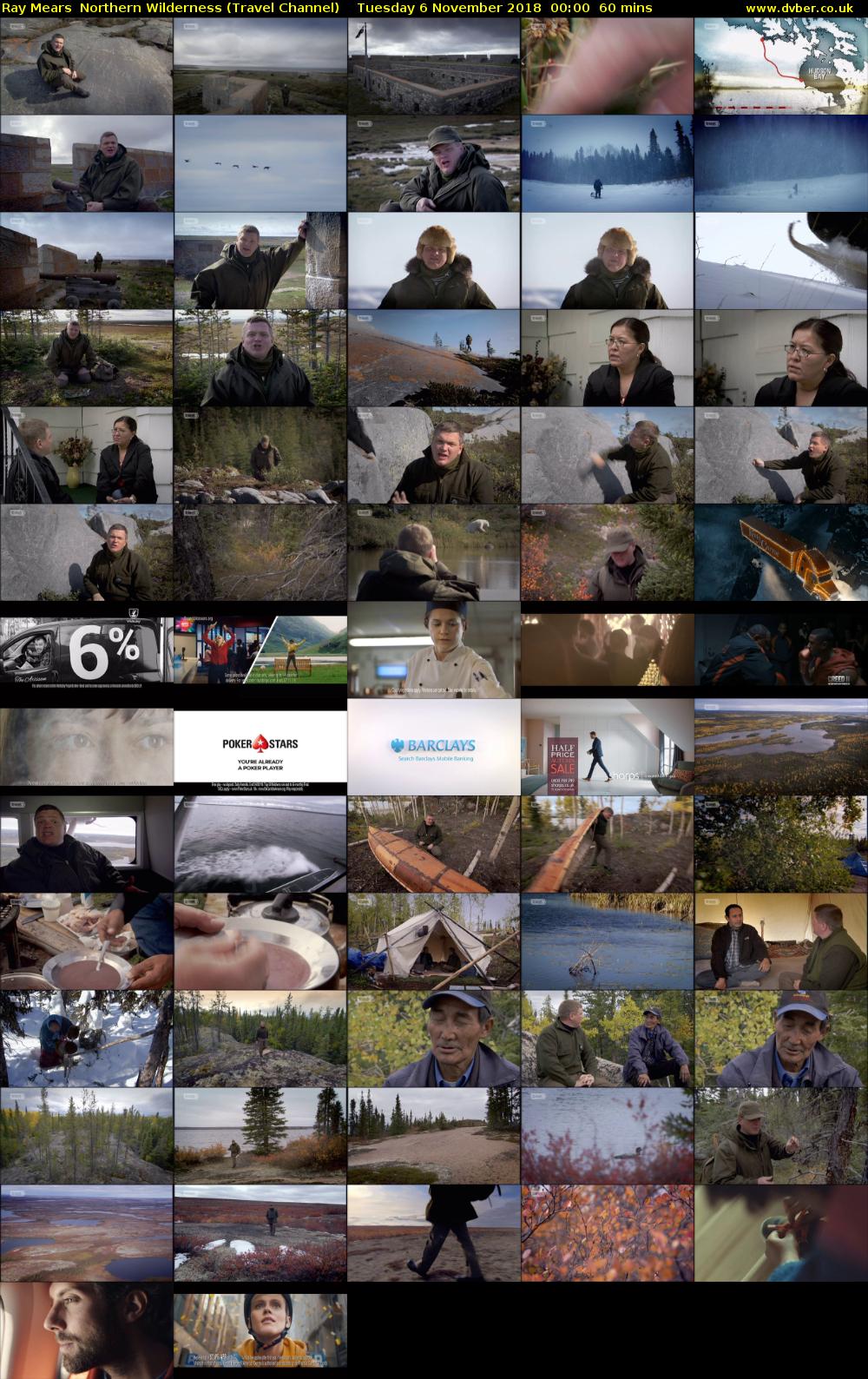 Ray Mears Northern Wilderness (Travel Channel) Tuesday 6 November 2018 00:00 - 01:00