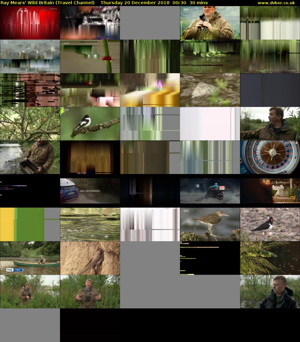 Ray Mears' Wild Britain (Travel Channel) Thursday 20 December 2018 00:30 - 01:00