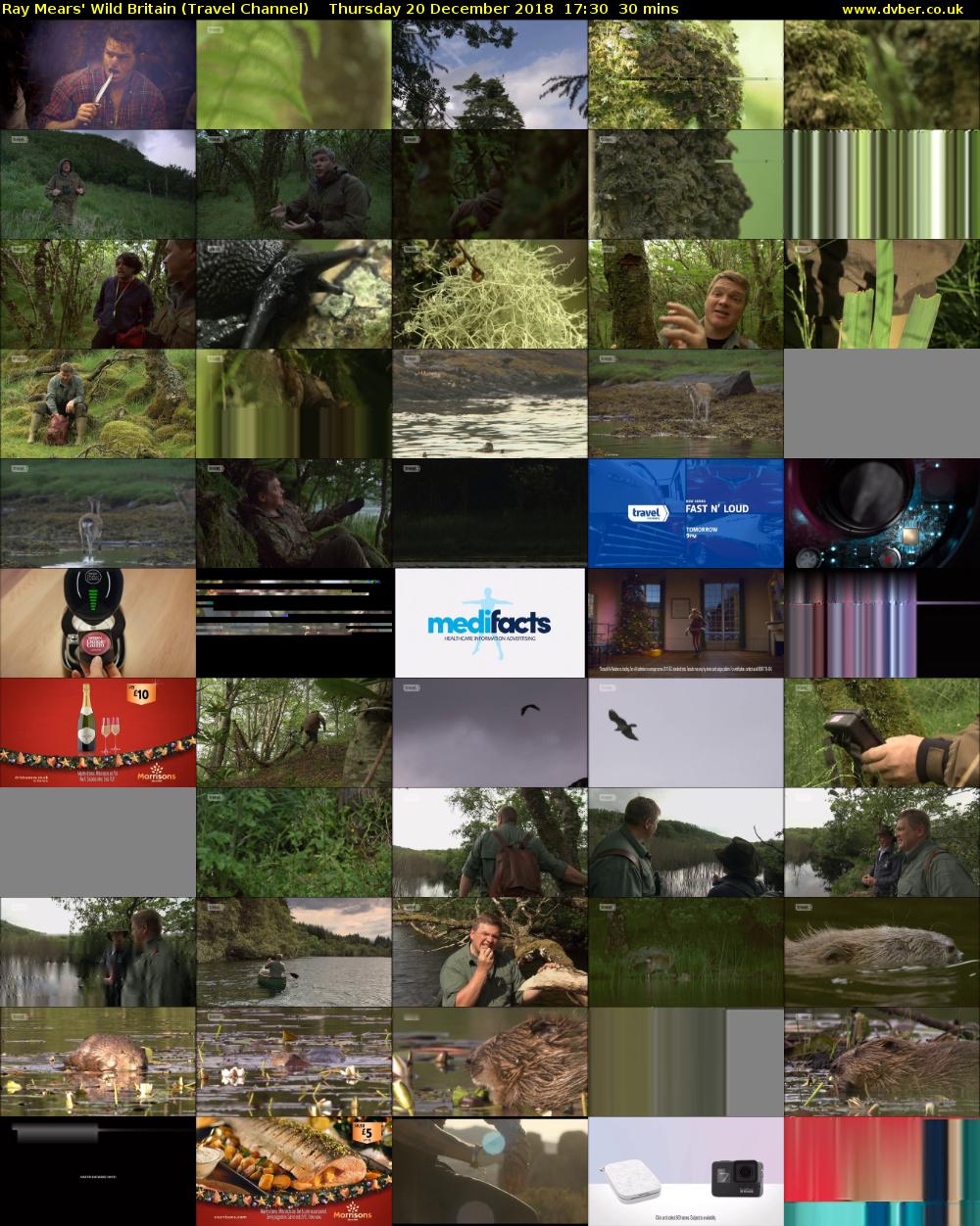 Ray Mears' Wild Britain (Travel Channel) Thursday 20 December 2018 17:30 - 18:00