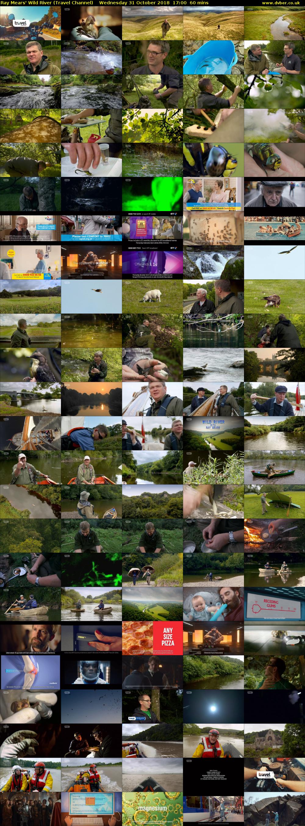 Ray Mears' Wild River (Travel Channel) Wednesday 31 October 2018 17:00 - 18:00