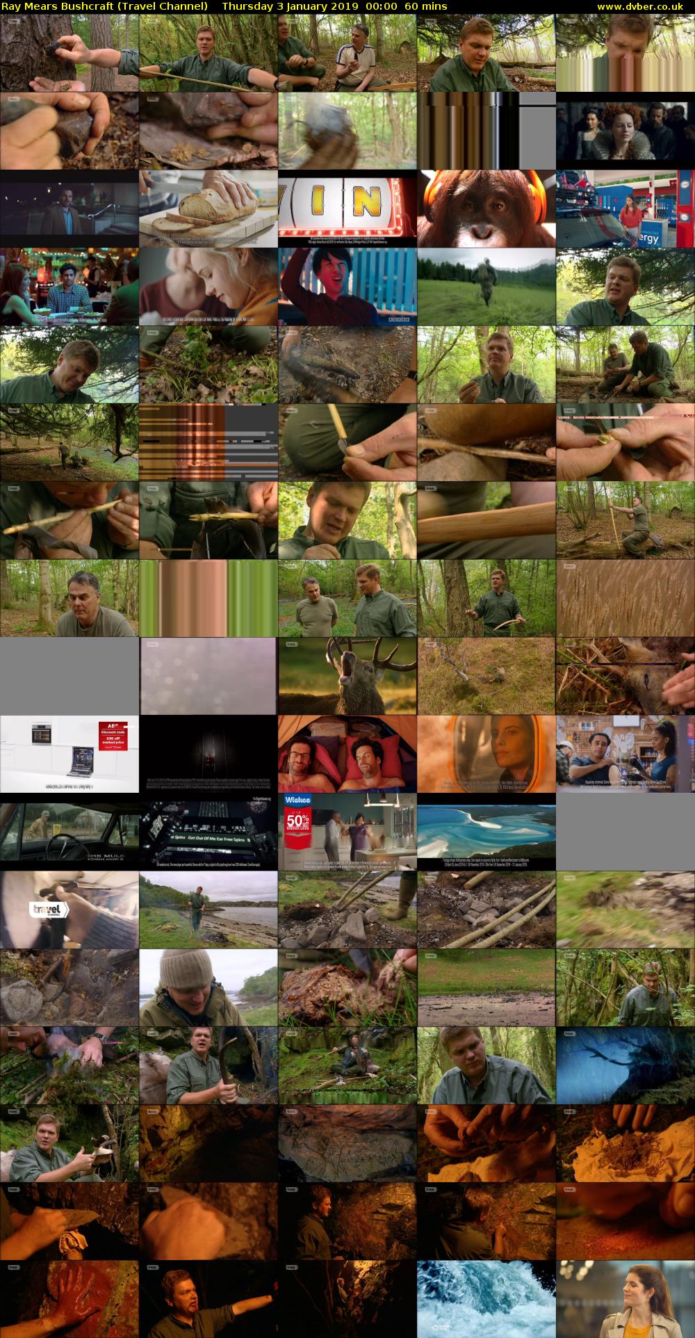 Ray Mears Bushcraft (Travel Channel) Thursday 3 January 2019 00:00 - 01:00