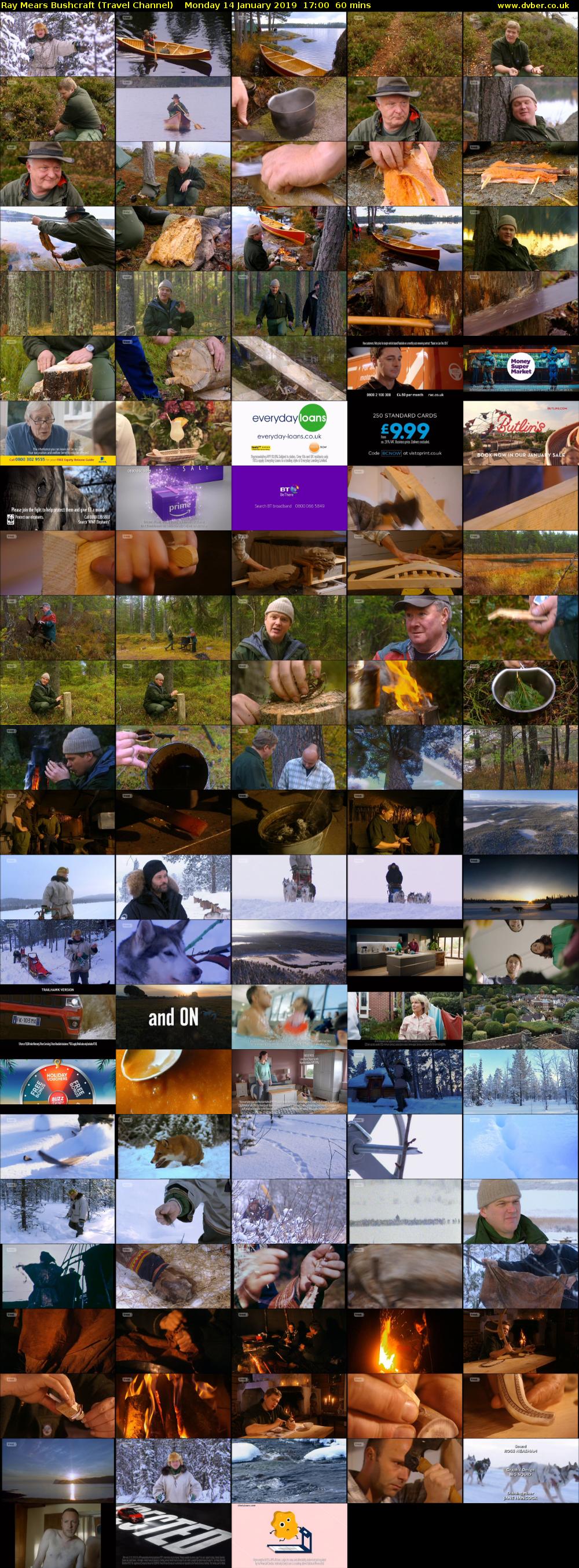 Ray Mears Bushcraft (Travel Channel) Monday 14 January 2019 17:00 - 18:00
