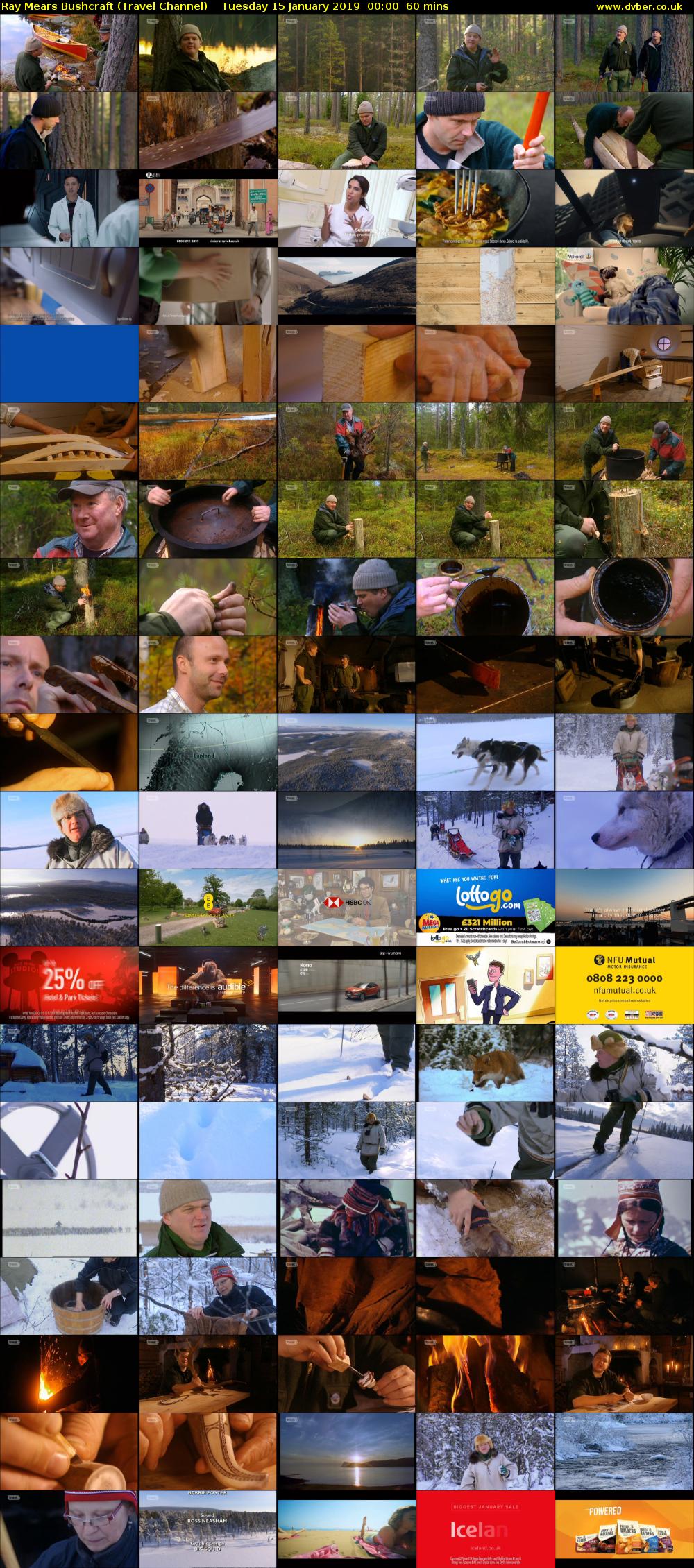 Ray Mears Bushcraft (Travel Channel) Tuesday 15 January 2019 00:00 - 01:00