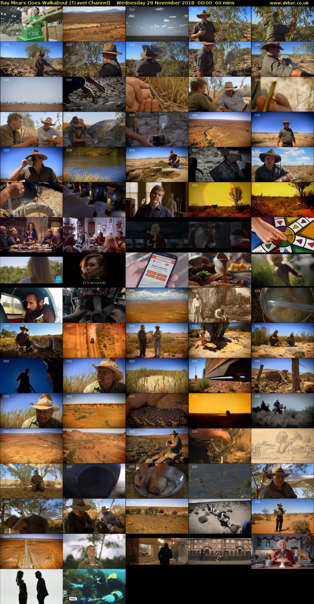 Ray Mears Goes Walkabout (Travel Channel) Wednesday 28 November 2018 00:00 - 01:00