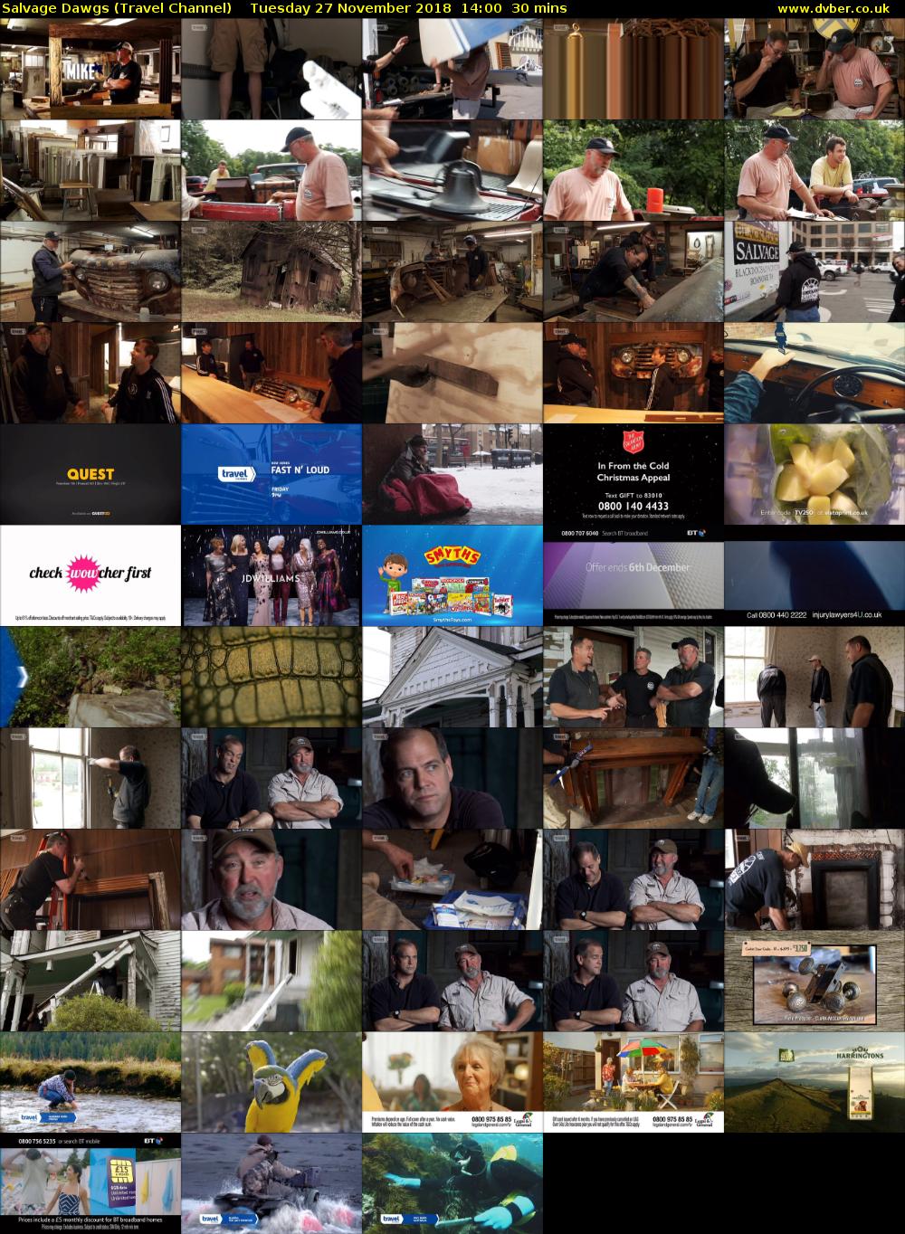 Salvage Dawgs (Travel Channel) Tuesday 27 November 2018 14:00 - 14:30